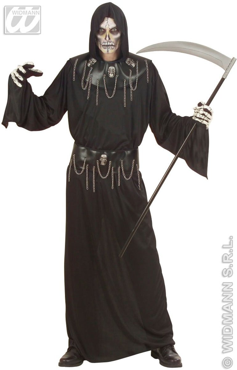 Spook & Skelet Kostuum | Horror Schedelmeester Kostuum Man | Small | Halloween | Verkleedkleding